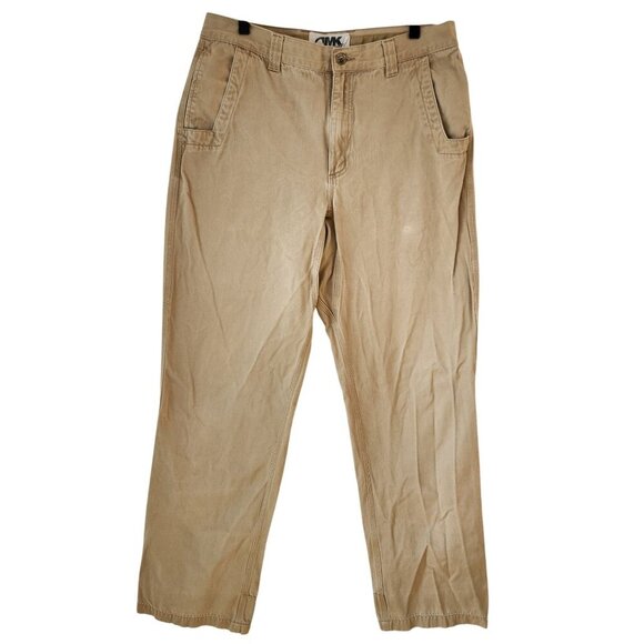 Mountain Khaki Rugged Work Pants Hiking Pants Tan Khaki 100% Cotton Men's 34x34 - Picture 1 of 12